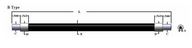 Single flexible fiber optic, length=144 in. active fiber diameter .125 in. PVC monocoil sheathing fo