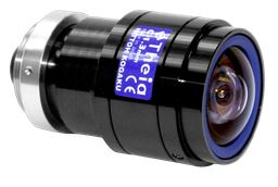 "1.3mm ultra wide, low distortion, 5 MPX, Day only lens, <= 1/ 2.5” format; Manual iris, C "